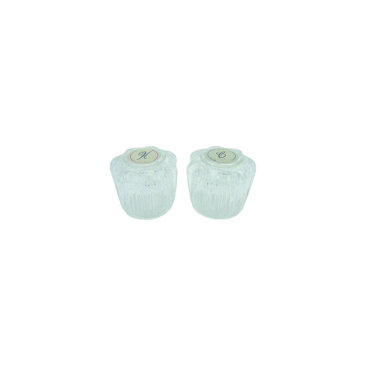 Dura Faucet DFRKA Faucet Knobs, Crystal Acrylic, 1 pr.