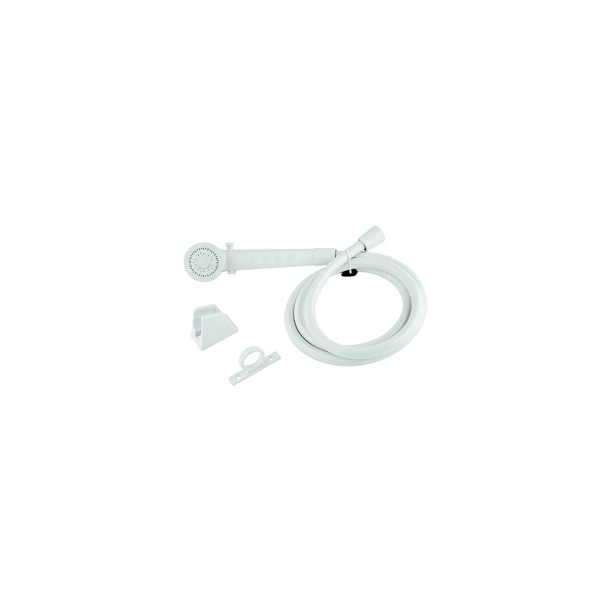 Dura Faucet DFSA130WT Economy Single Function Shower Wand & Hose Kit, White