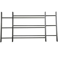 John Sterling 1120 Series 1123-DB Window Guard, 23 to 42 in W, 15 in H, Steel, Dark Black, 3/8 in Bar, 3-Bar, Pack of 3