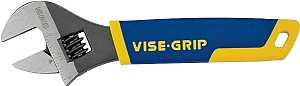 Irwin Vise-Grip 2078606 Adjustable Wrench, 6 in OAL, 1 in Jaw, Steel, Chrome-Plated, ProTouch Grip Handle