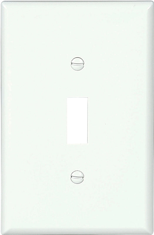 Eaton Wiring Devices PJ1W-10-L Wallplate, 4.87 in L, 3.12 in W, 1-Gang, Polycarbonate, White, High-Gloss