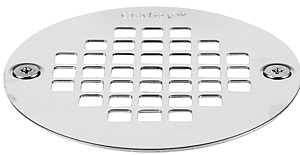 Oatey 42358 Screw-Tite Strainer, Stainless Steel, For: 4 in Snap in Drains and 2 in or 3 in General-Purpose Drains