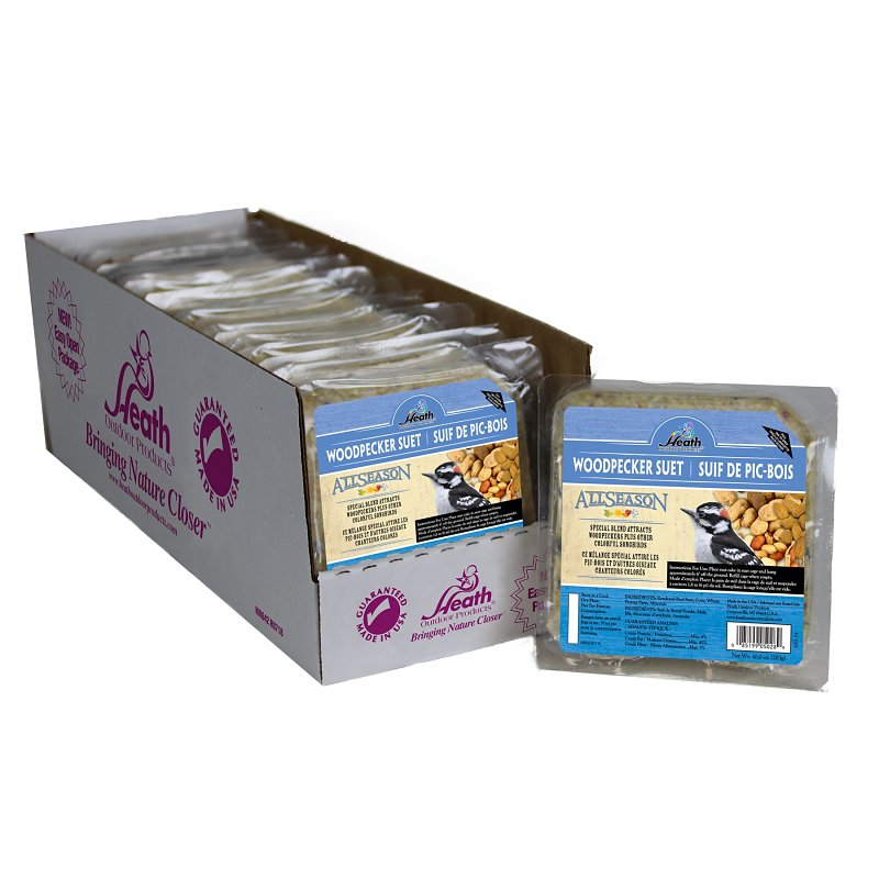 Heath DD-24 Almond Wild Bird Food, 10 oz, All-Season, Suet, Cake, Pack of 12