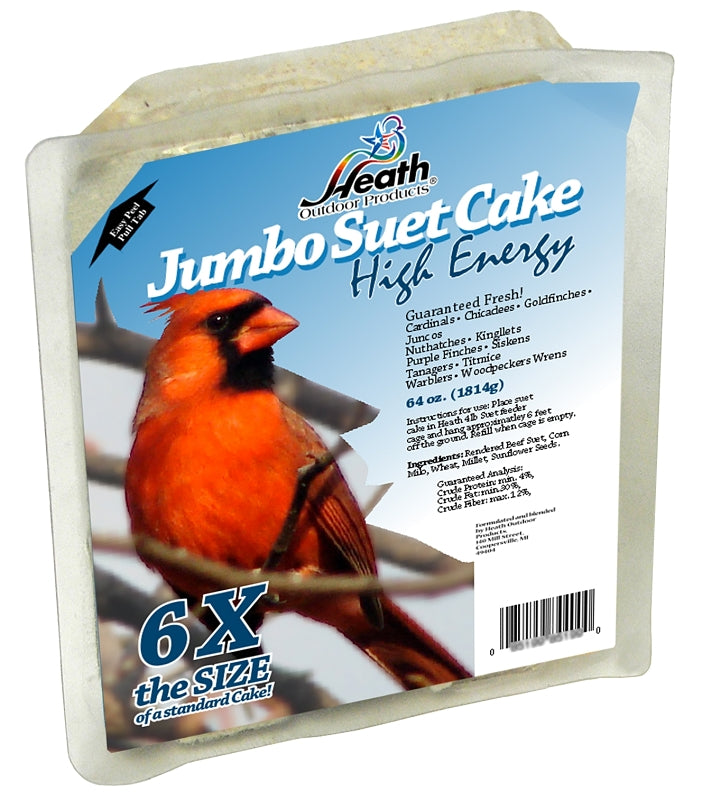 Heath DD-2 Suet Cake, 4 lb, All-Season, High-Energy, Pack of 4