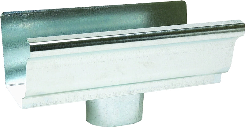 Amerimax 29010 Gutter End with Drop, 4 in L, 3 in W, Vinyl, For: 5 in K-Style Gutters