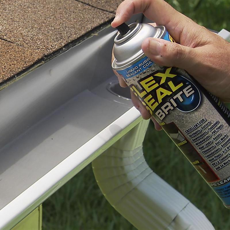 Flex Seal Family of Products Flex Seal Off White Brite Rubber Spray Sealant 14 oz, Pack of 6