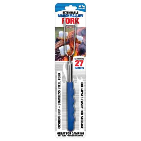 Shawshank LEDz Stainless Steel Blue/Silver Extenable Fork 1 pk