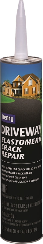 Henry HE308 Series HE308004 Driveway Crack Repair, Liquid, Black, 10.1 oz Cartridge