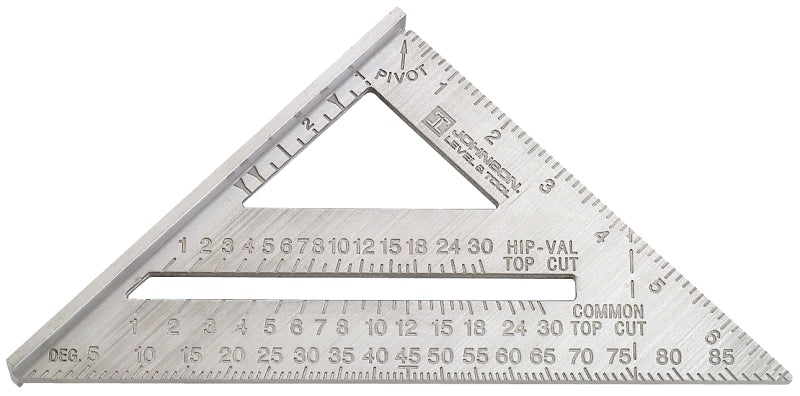 Johnson RAS-1B Rafter Square, 7 in L, Aluminum