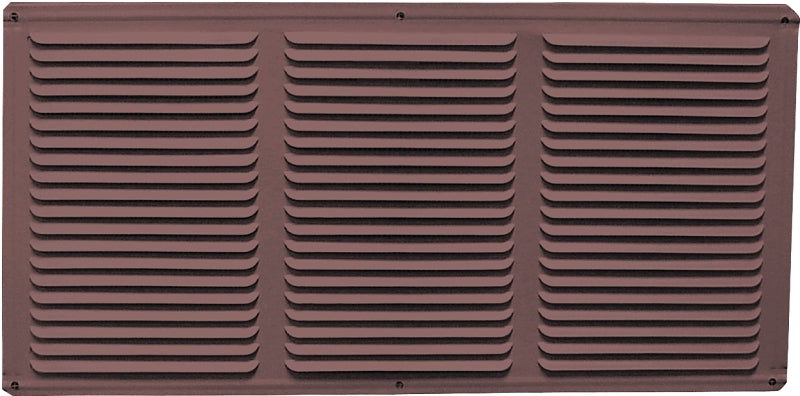 Master Flow EAC16X8BR Undereave Vent, 65 sq-ft Net Free Ventilating Area, Aluminum, Brown, Pack of 36