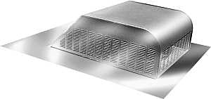 Master Flow SSB960A Roof Louver, 18 in L, 20-1/2 in W, Aluminum, Mill, Pack of 8