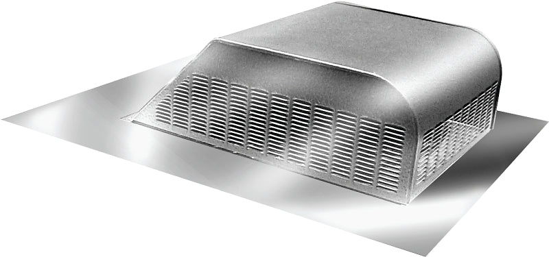 Master Flow SSB960A Roof Louver, 18 in L, 20-1/2 in W, Aluminum, Mill, Pack of 8