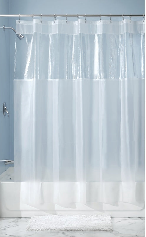 iDESIGN 26680 Shower Curtain, 72 in L, 72 in W, EVA, Clear, Pack of 2