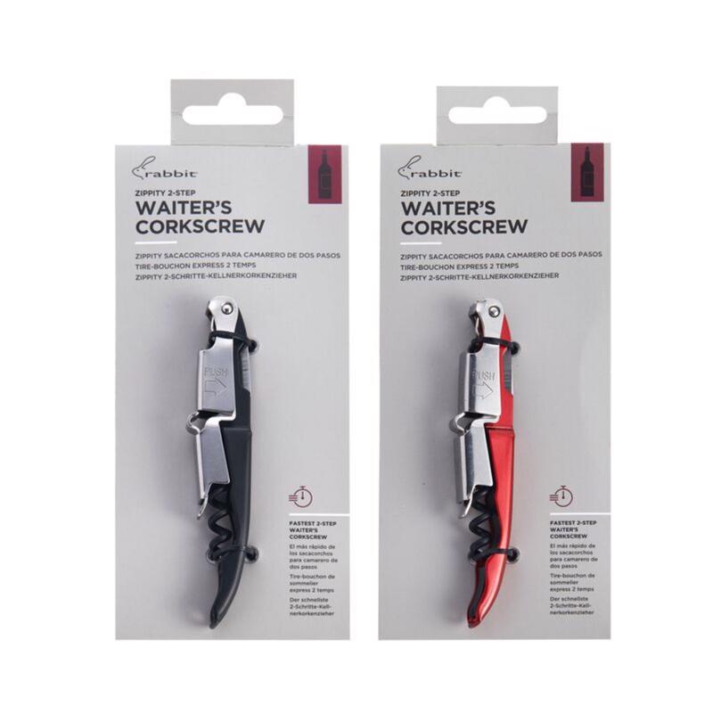 Rabbit Red Teflon Wine Opener, Pack of 12