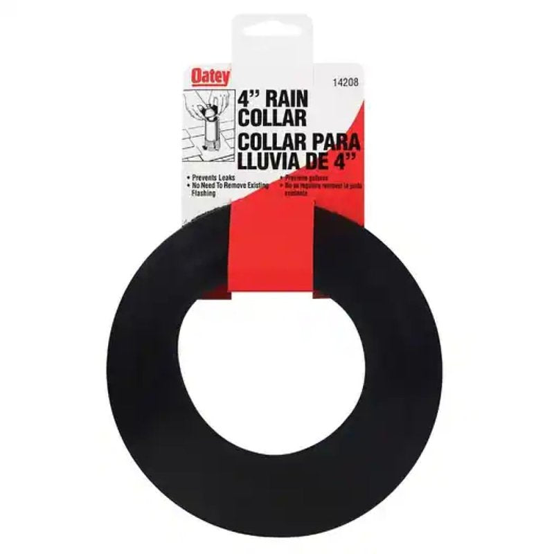 Oatey 14208 Base Roof Flashing, 4 in Vent Hole, Rubber