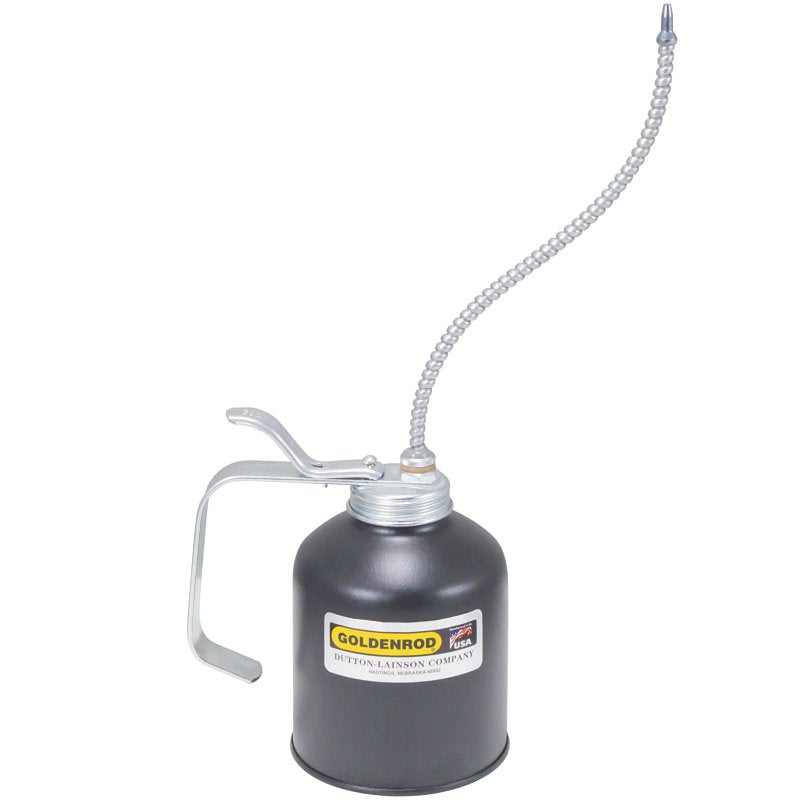 DL Goldenrod Series 727 Pump Oiler with Spout, 16 oz, Flexible Spout, Steel, Powder-Coated