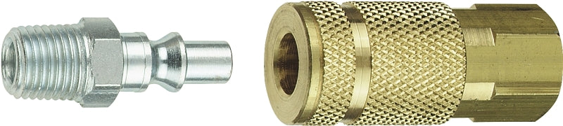 Tru-Flate 13-301 Coupler and Plug Set, A-Style, 1/4 in