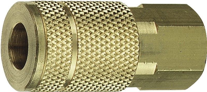 Tru-Flate MANIFOLD Series 13-611 Coupler, 1/4" FNPT Coupler and 3/8" Connection, Steel