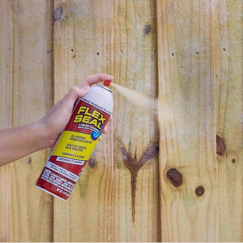 Flex Seal Family of Products Flex Seal Almond Rubber Spray Sealant 14 oz, Pack of 6