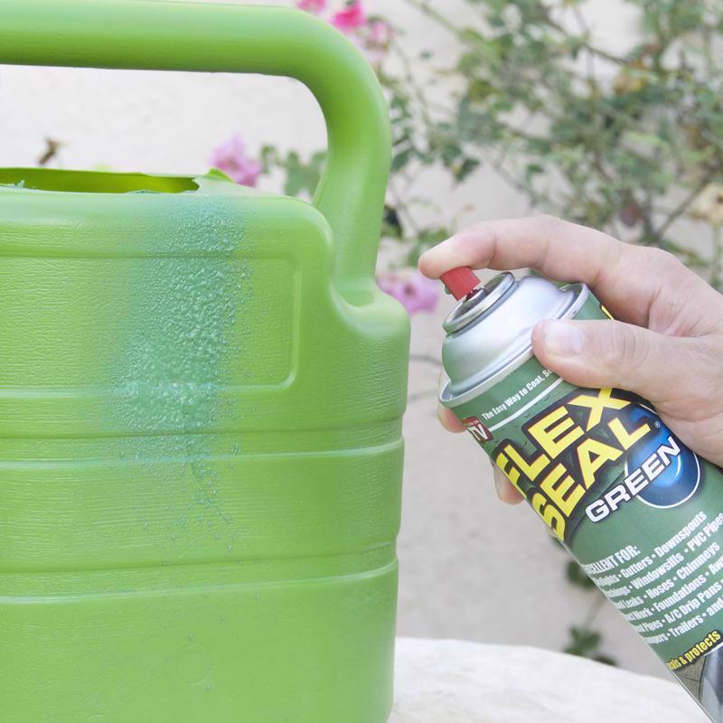Flex Seal Family of Products Flex Seal Green Rubber Spray Sealant 14 oz, Pack of 6