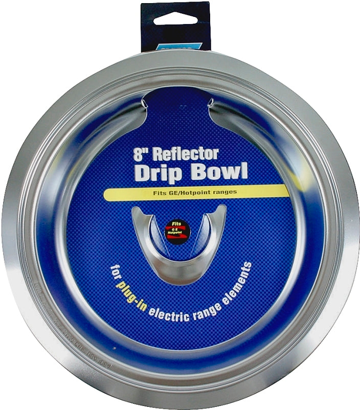 Camco USA 00413 Drip Bowl, For: Plug-In Electric Range Elements and Only GE/Hotpoint Electric Ranges, 8 in Dia