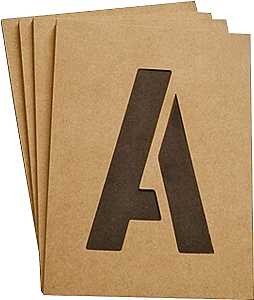 Hy-Ko ST-2 Number and Letter Stencil, Stencil, Includes: Numbers 0 thru 9, A thru Z, Symbols Period, Hyphen