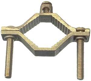Halex 36020 Ground Clamp, 10 to 2 AWG Wire, Bronze, 3.38 in W x 3.63 in H