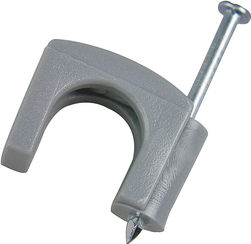 Gardner Bender PSG-15 Cable Staple, 7/16 in W Crown, 1-1/4 in L Leg, Polyethylene