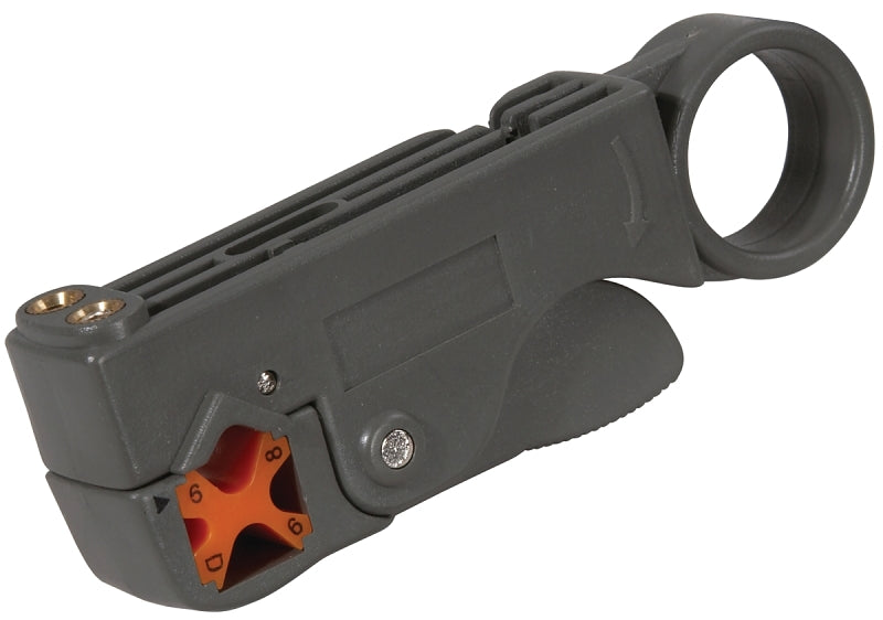 AmerTac VM1001RG6ST Coax Stripping Tool, 3-7/8 in OAL, Cushion-Grip Handle