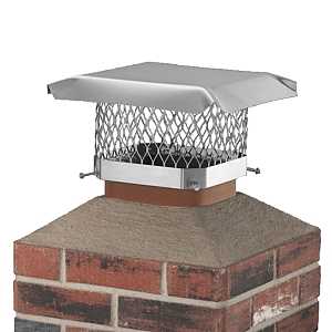 Shelter SCSS99 Chimney Cap, Stainless Steel, Fits Duct Size: 7-1/2 x 7-1/2 to 9-1/2 x 9-1/2 in