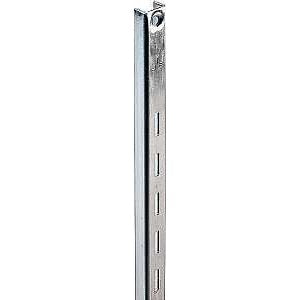 Knape & Vogt 80 80 ANO 24 Shelf Standard, 320 lb, 16 ga Thick Material, 5/8 in W, 24 in H, Steel, Anochrome, Pack of 10