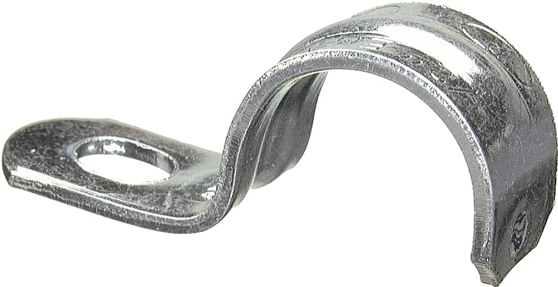 Halex 61110B 1-Hole Rigid Conduit Strap, 1 in, Steel, Zinc-Plated