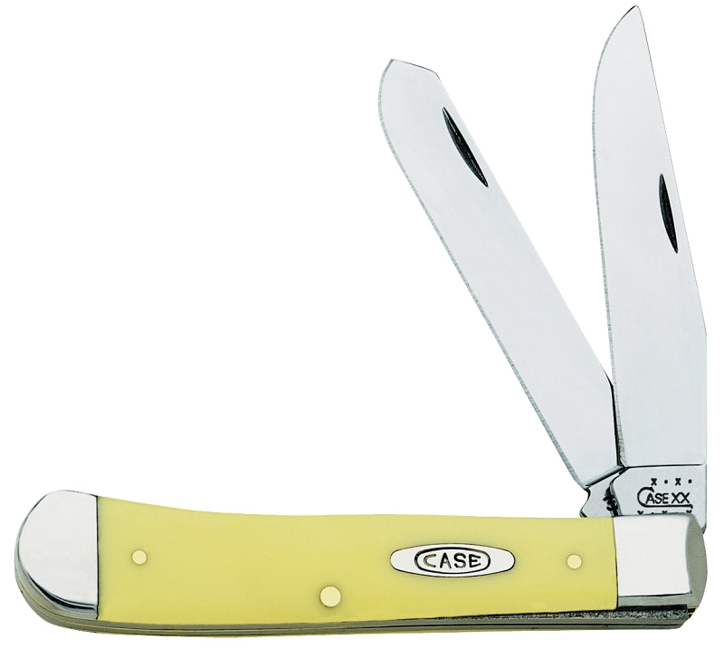 Case XX 00161 Folding Pocket Knife, Clip and Spey Blade, Polished Blade, 3-1/4 in Clip, 3.27 in Spey L Blade, 2-Blade