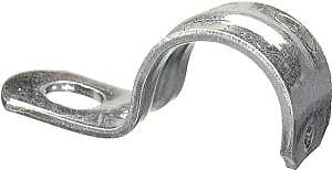 Halex 61510B Conduit Strap, 1 in, Steel, Zinc-Plated, 50/BX