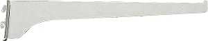 Knape & Vogt 180 WH 12 Shelf Bracket, 12 in L, Steel, Powder-Coated