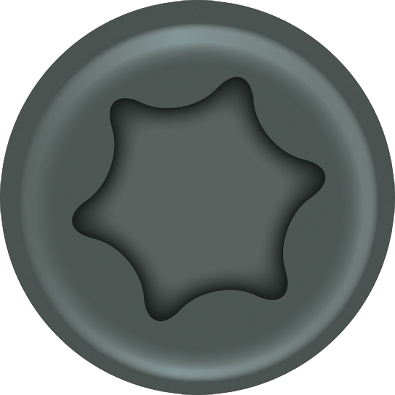 ProFIT 297108/0281108 Deck Screw, #8 Thread, 1-5/8 in L, Coarse Thread, Bugle Head, Combo Drive, Sharp Point, Gray