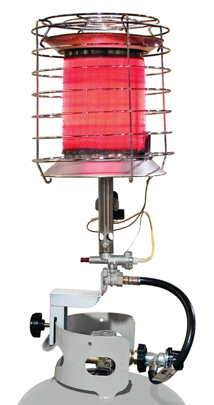 Reddy Heater Tank Top Heater, 20 lb Fuel Tank, Propane, 30000 to 40000 Btu, 800 sq-ft Heating Area
