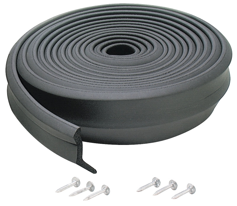 M-D 03723 Bottom Garage Door Sealer, 1 in Thick, 9 ft L, EPDM, Black