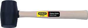 STANLEY 57-522 Mallet, 18 oz Head, Rubber Head, 13-1/2 in OAL