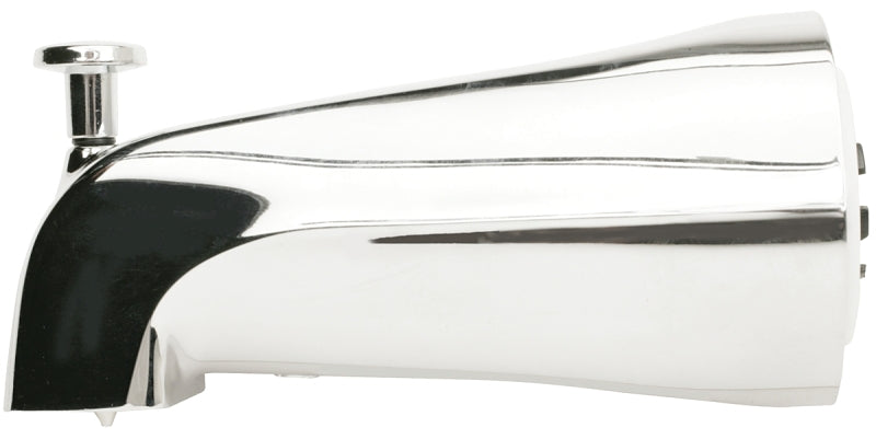 Plumb Pak PP825-37 Bathtub Spout with Diverter, 3/4 in Connection, IPS, Zinc, Chrome-Plated