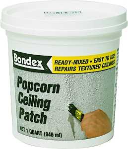 Zinsser 76084 Popcorn Ceiling Patch, Gel, Citrus, White, 1 qt Pail
