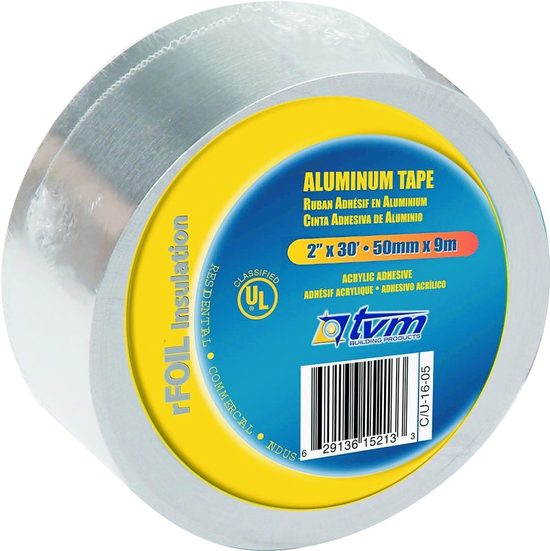 Innovative Energy TR2X30 Foil Tape, 30 ft L, 2 in W, Aluminum Backing