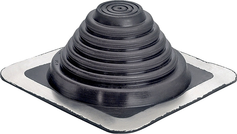 Hercules Master Flash Series 14052 Roof Flashing, 8 in OAL, 8 in OAW, 4 in Pipe, EPDM Rubber