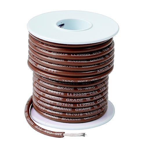 Ancor 101810 Marine Grade Tinned Copper Primary Wire, #16 AWG, 100', Tan