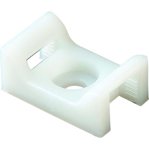 Ancor Cable Tie Screw Mounts, Natural, 100/pk