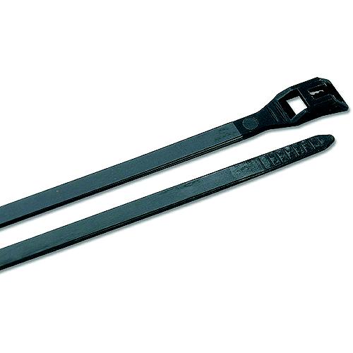 Ancor Low Profile Cable Ties, 11″ Black, 100/pk