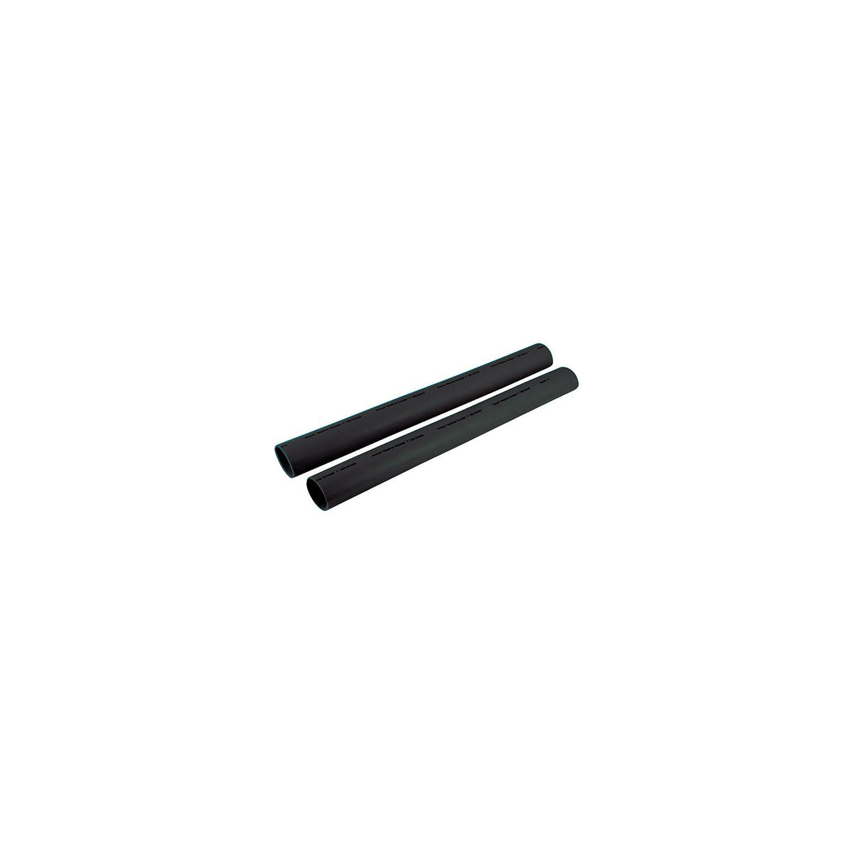 Ancor 327124 Marine Grade Heat Shrink Heavy Wall Battery Cable Tube For 2-4/0, 1″ x 12″ (2/Pack), Black