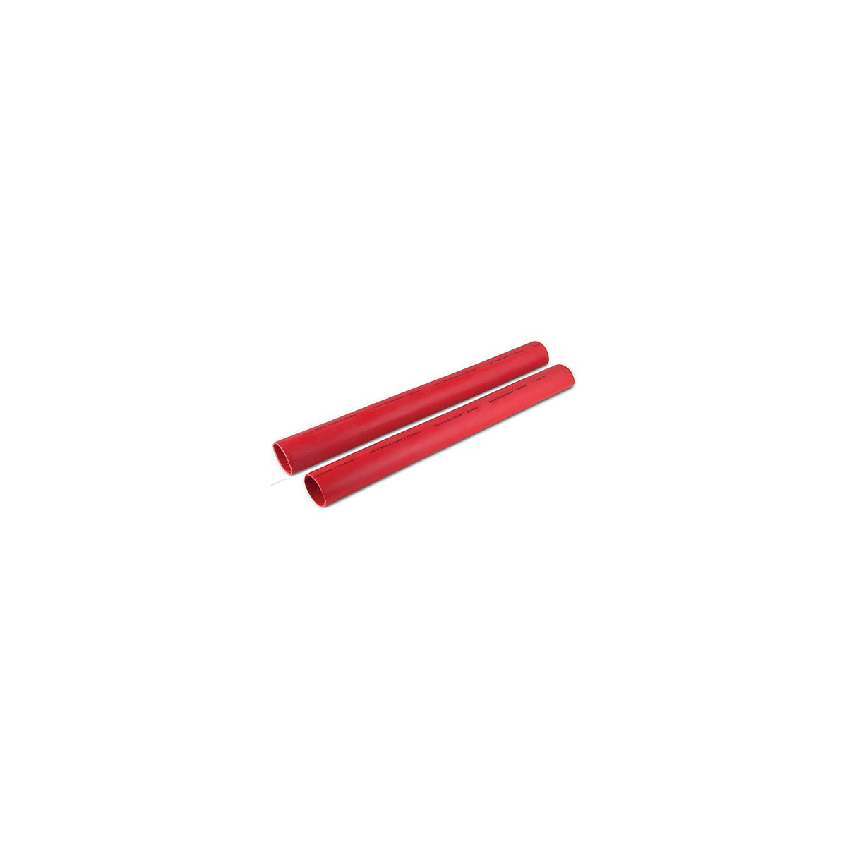 Ancor 327624 Marine Grade Heat Shrink Heavy Wall Battery Cable Tube For 2-4/0, 1″ x 12″ (2/Pack), Red