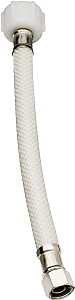 Plumb Pak EZ Series PP23871 Toilet Supply Tube, 12 in L, 3/8 in Inlet, Compression Inlet, 7/8 in Outlet, Ballcock Outlet