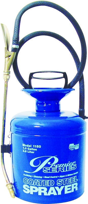 Chapin 1180 Compression Sprayer, 1 gal Tank, Steel Tank, 42 in L Hose, Blue